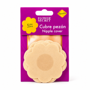 Cubre Pezón adhesivo Flower Secret x5 Pares
