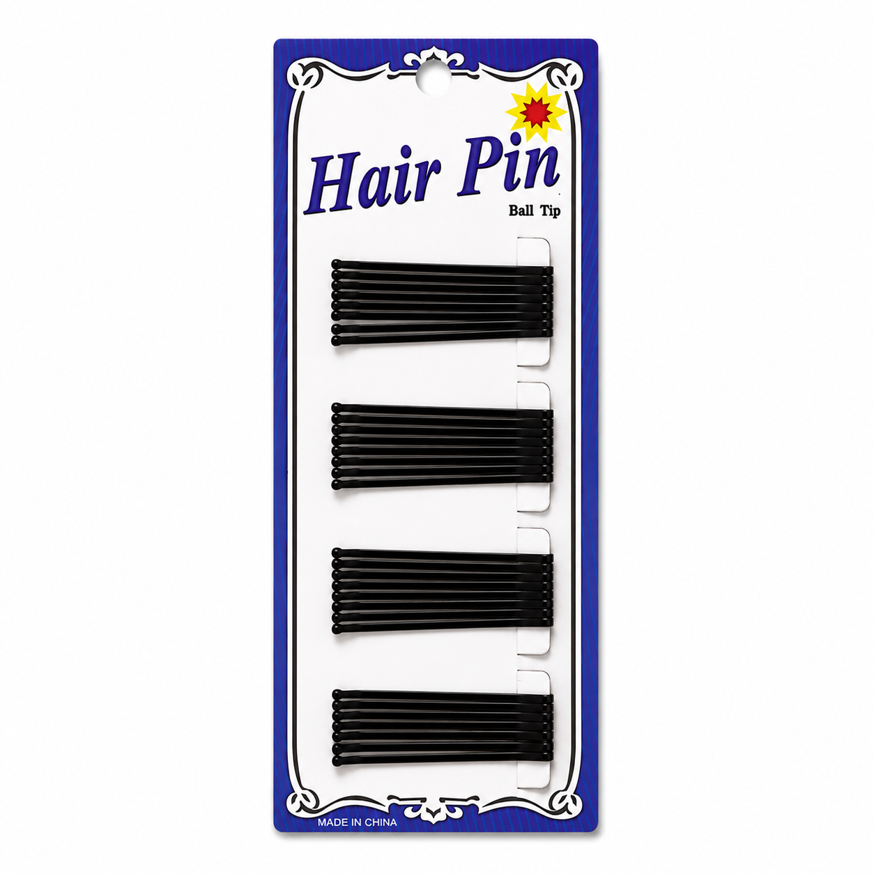 Hair pin ganchitos negros ball tip para cabello