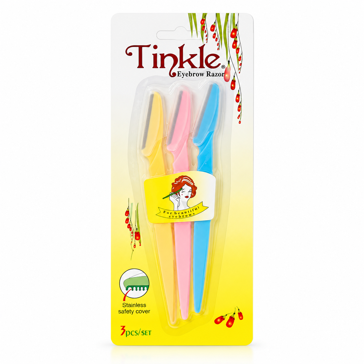 Set de 3 perfiladores de cejas Tinkle eyebrow razor