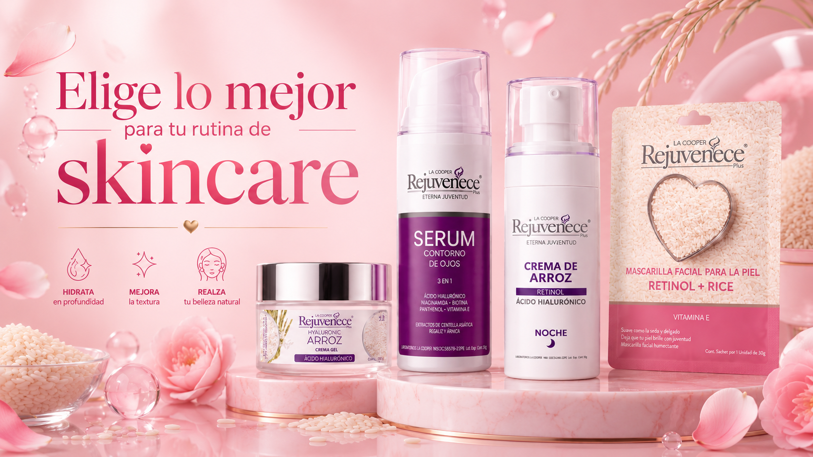 Elige lo mejor para tu rutina de skincare
