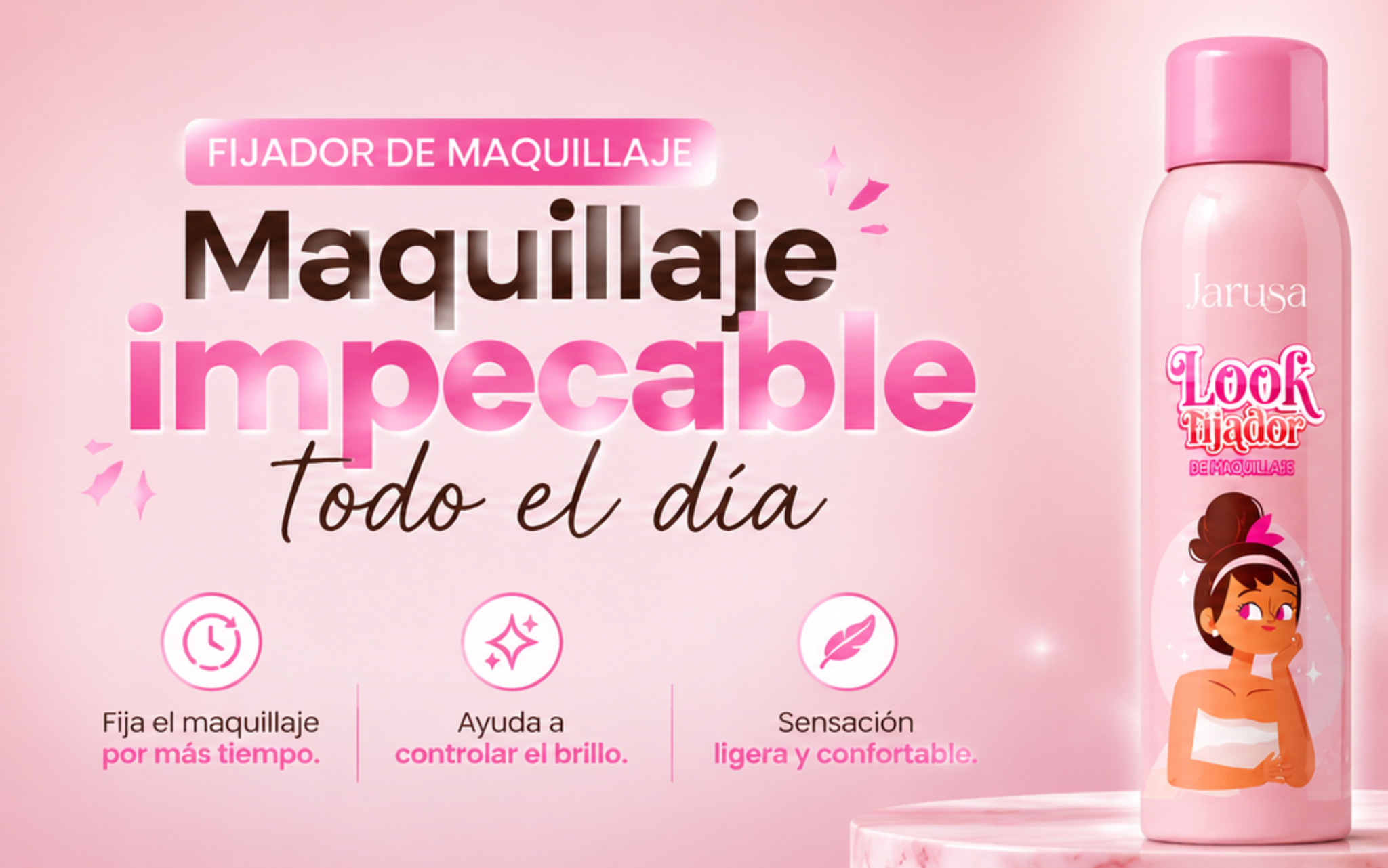 Fijador de maquillaje - look impecable todo el día
